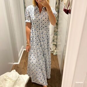 India Amory Floral Cotton Maxi Dress